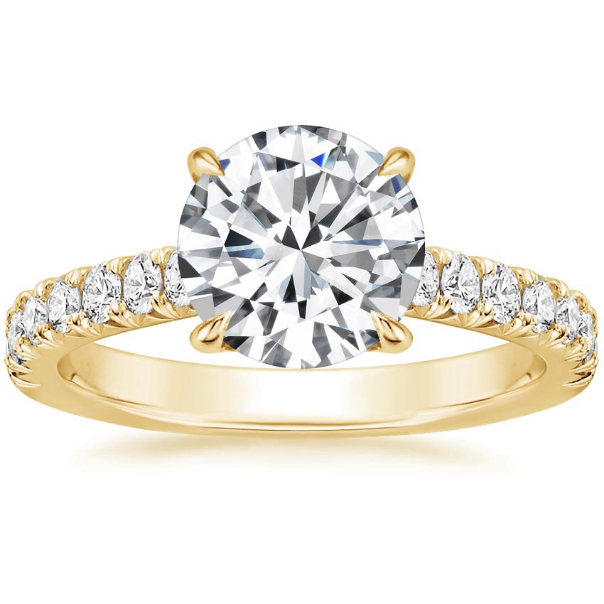 18K Yellow Gold Sienna Diamond Ring (3/8 ct. tw.), large top view