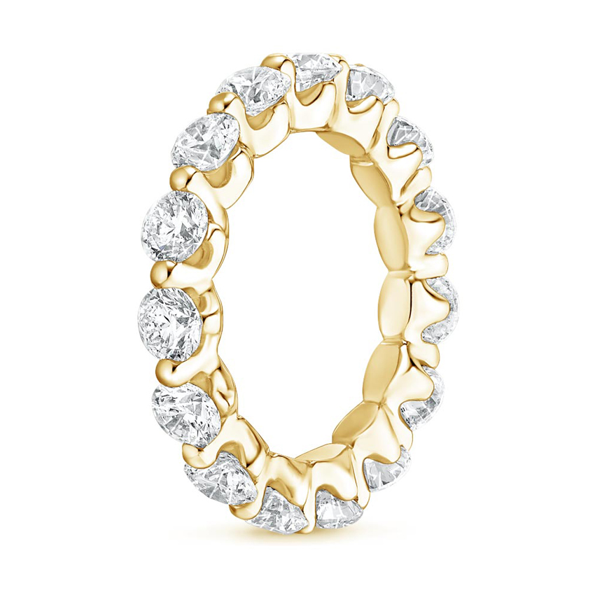 Single Shared Prong Eternity Lab Diamond Ring Riviera Brilliant Earth