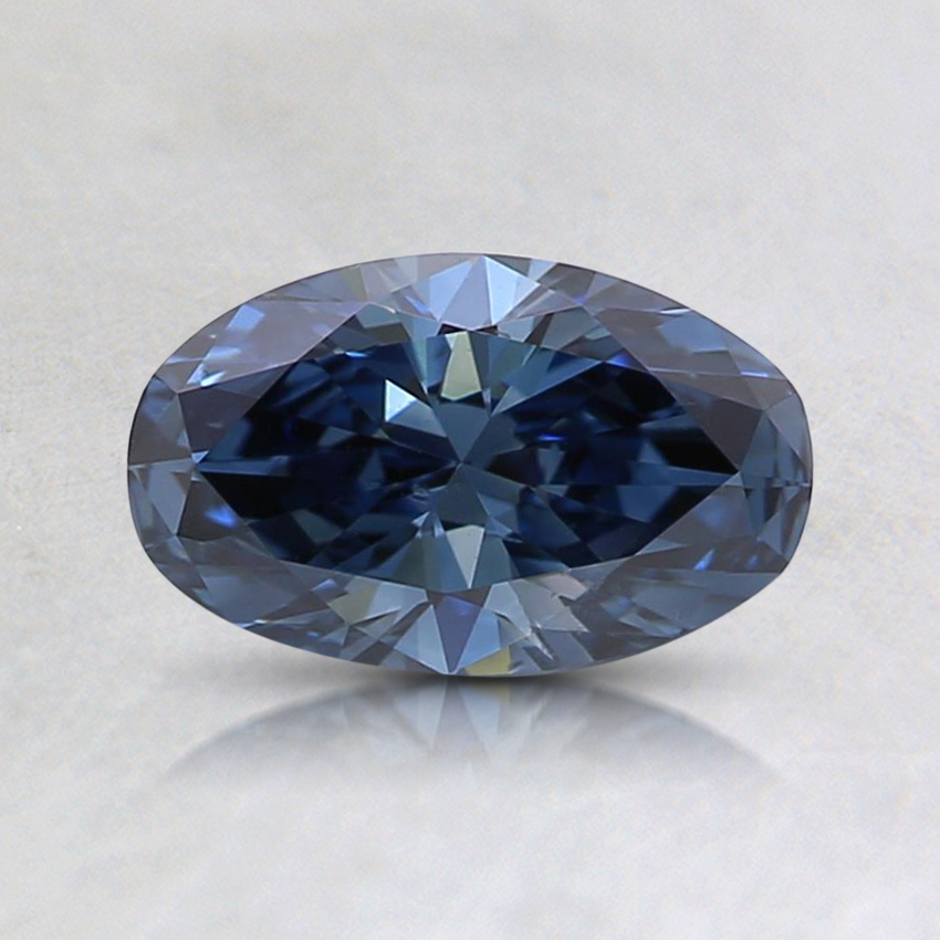 0.61 Ct. Fancy Deep Blue Oval Lab Grown Diamond