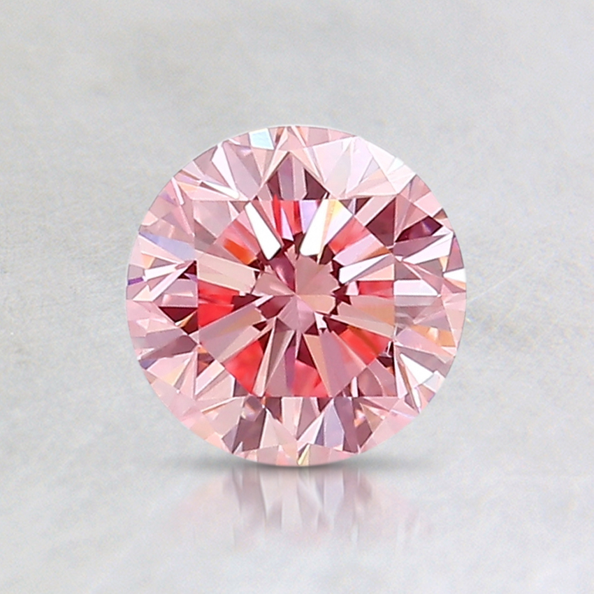 0.82 Ct. Fancy Intense Pink Round Lab Grown Diamond