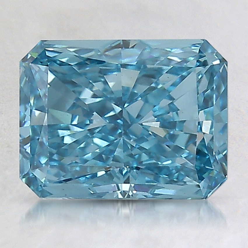 2.24 Ct. Fancy Vivid Blue Radiant Lab Created Diamond