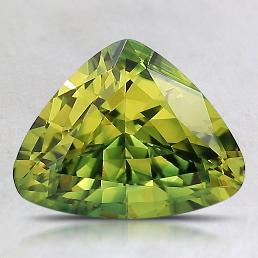 9.2x7.1mm Unheated Parti-Color Modified Trillion Australian Sapphire