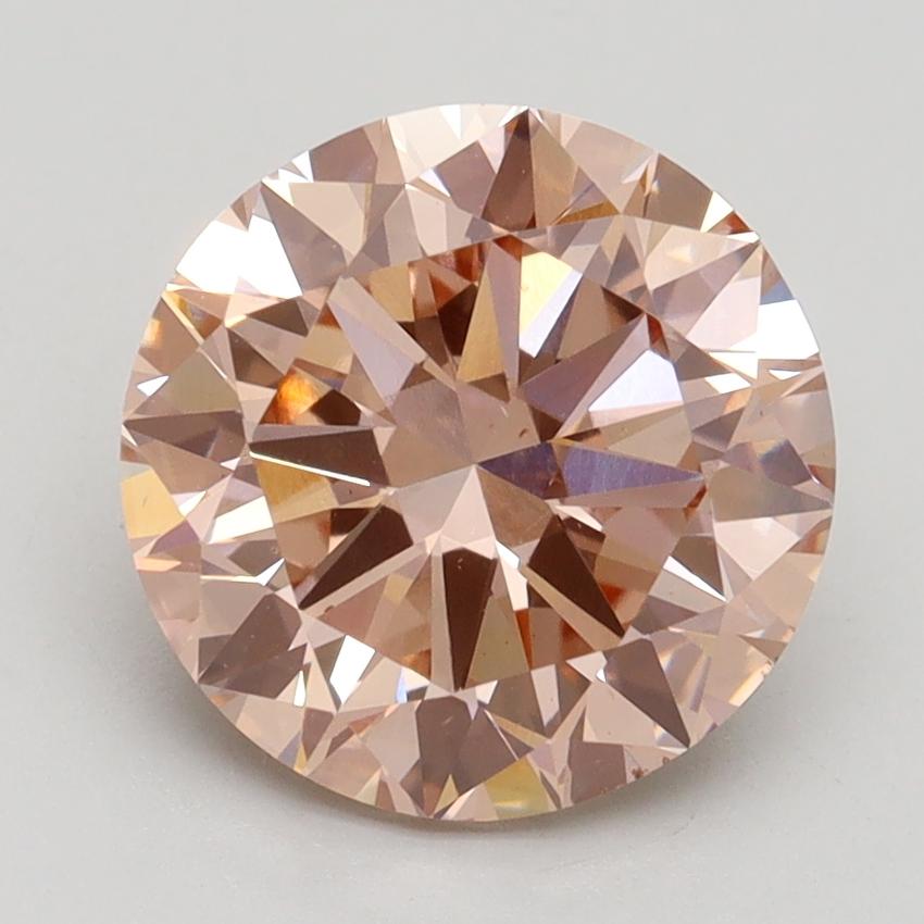 3.00 Ct. Fancy Intense Pink Round Lab Grown Diamond