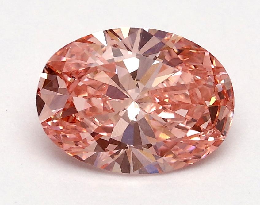 1.01 Ct. Fancy Vivid Pink Oval Lab Grown Diamond