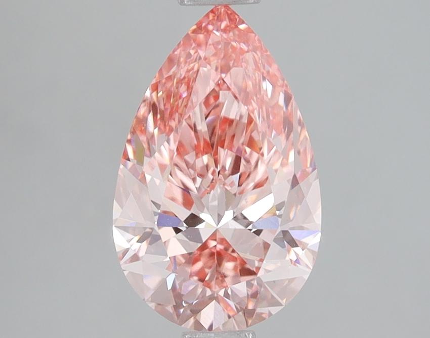 1.82 Ct. Fancy Vivid Pink Pear Lab Grown Diamond