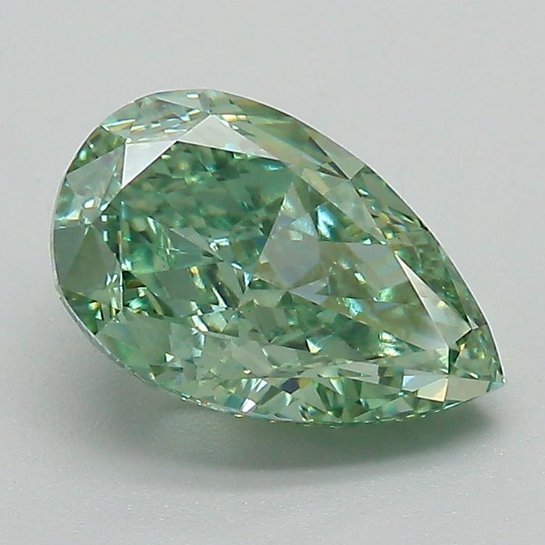 2.07 Ct. Fancy Vivid Green Pear Lab Grown Diamond