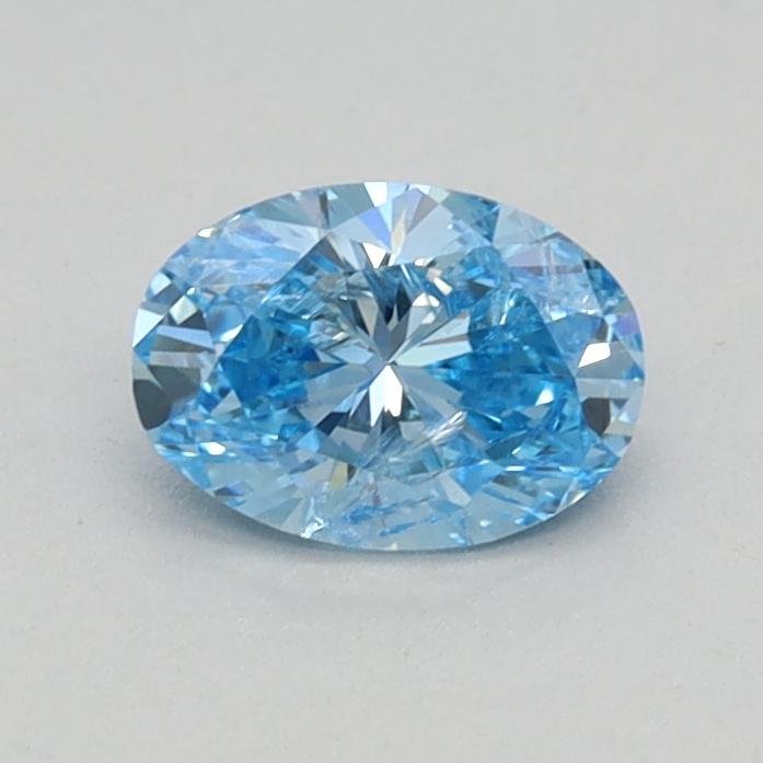 0.36 Ct. Fancy Vivid Blue Oval Lab Grown Diamond