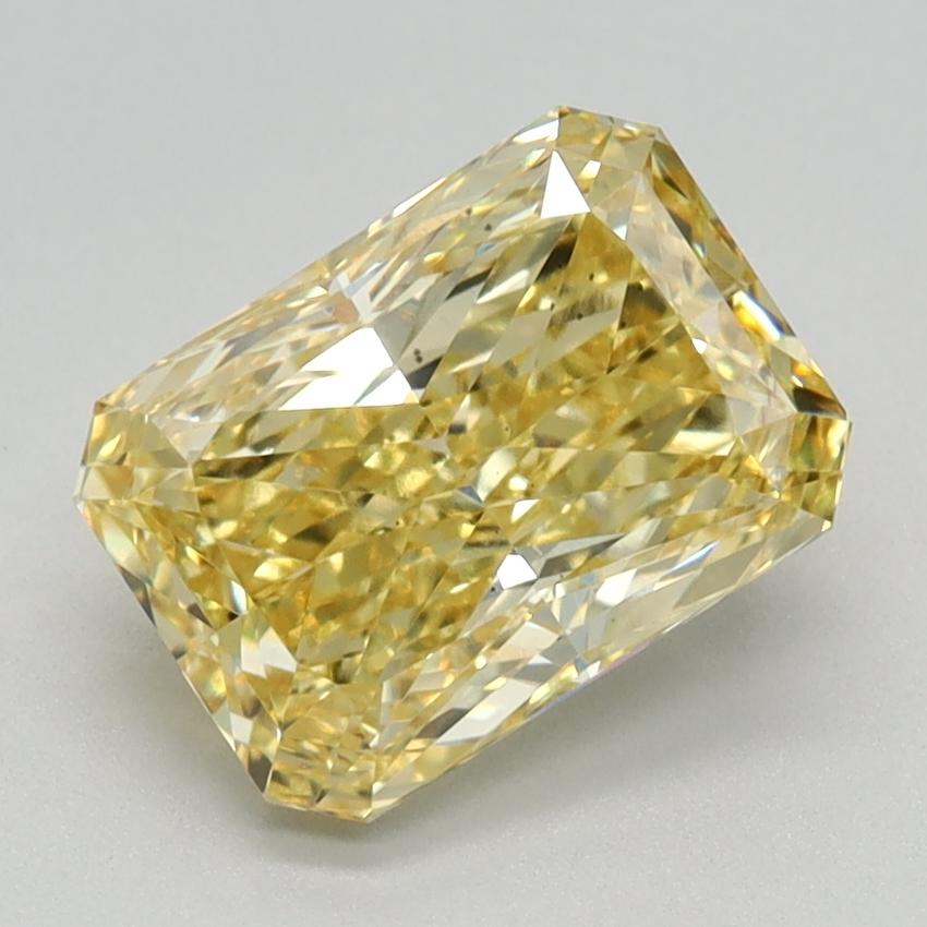 1.75 Ct. Fancy Vivid Yellow Radiant Lab Grown Diamond