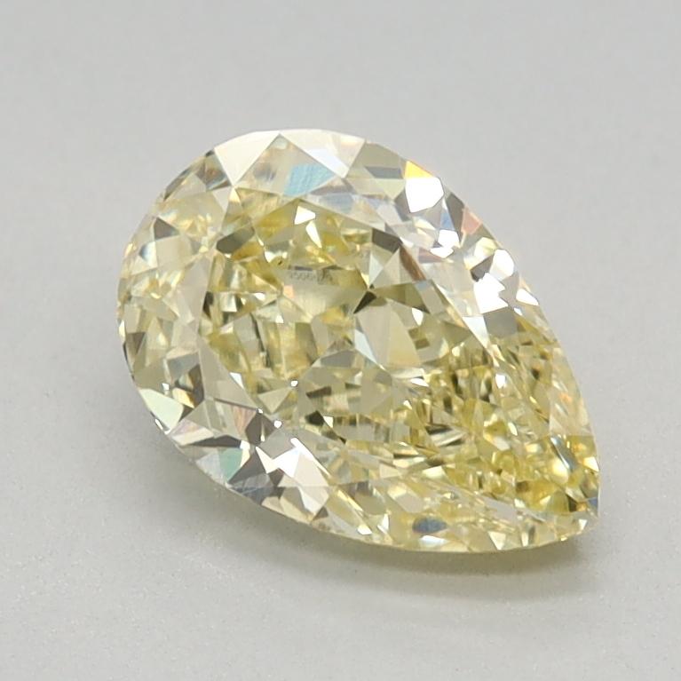 0.84 Ct. Fancy Light Yellow Pear Lab Grown Diamond