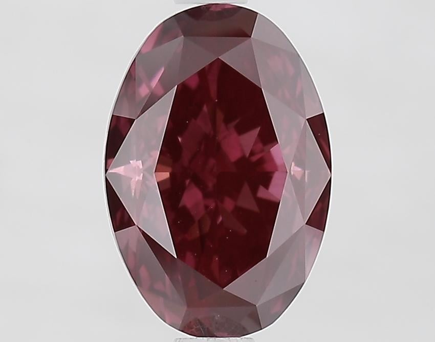 1.84 Ct. Fancy Deep Pink Oval Lab Grown Diamond