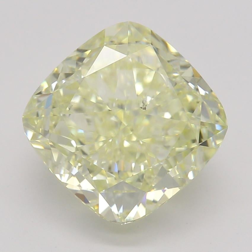 2.52 Ct. Fancy Light Yellow Cushion Diamond