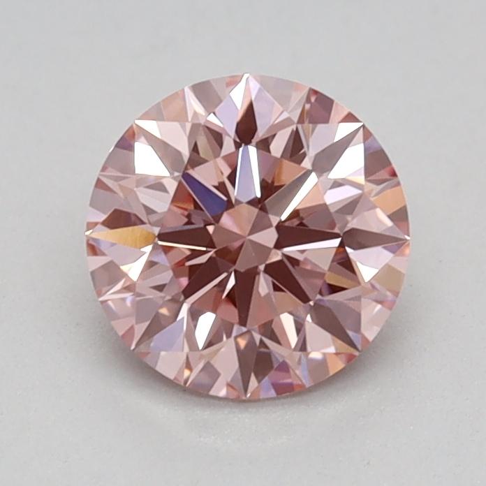 0.62 Ct. Fancy Vivid Pink Round Lab Grown Diamond