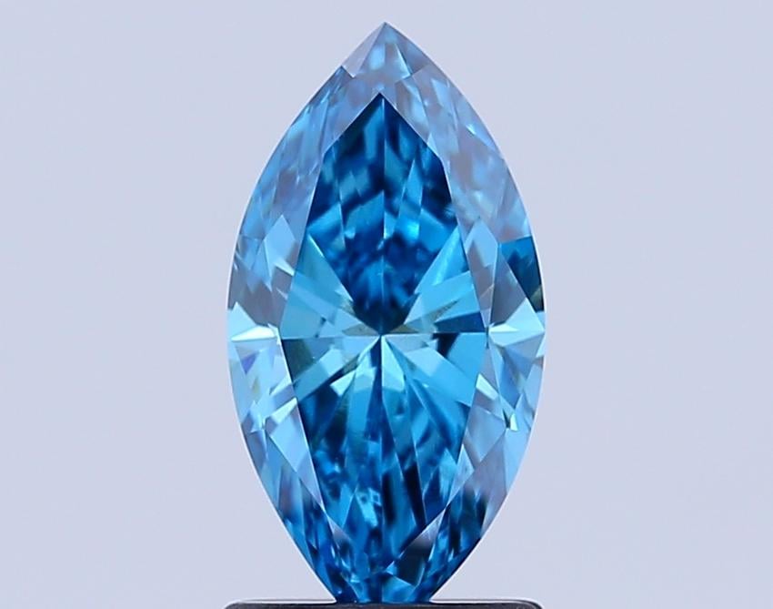 1.49 Ct. Fancy Vivid Blue Marquise Lab Grown Diamond