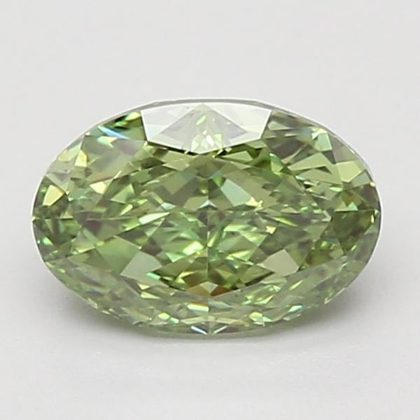 1.53 Ct. Fancy Vivid Green Oval Lab Grown Diamond