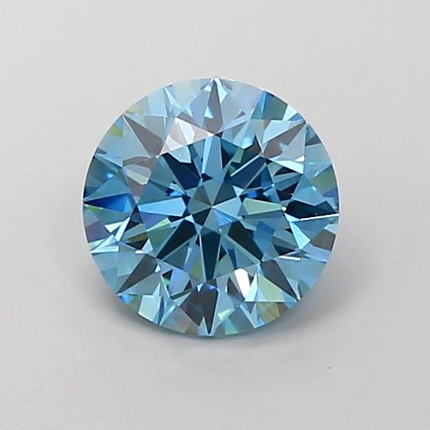 1.27 Ct. Fancy Vivid Blue Round Lab Grown Diamond