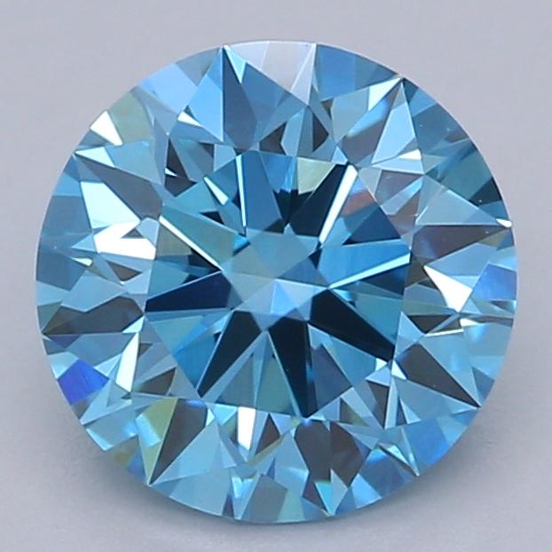 1.04 Ct. Fancy Vivid Blue Round Lab Grown Diamond