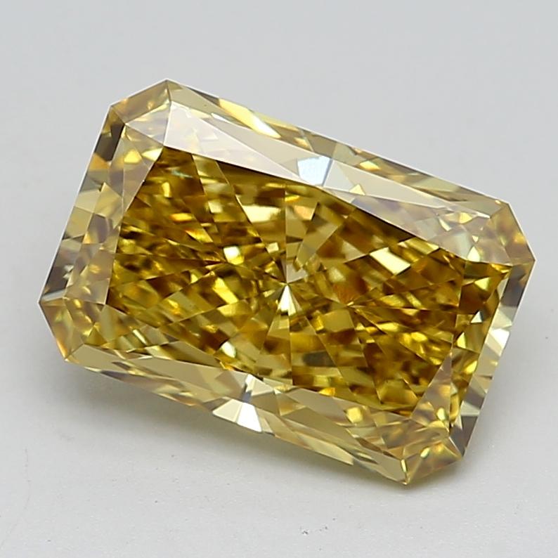4.51 Ct. Fancy Vivid  Yellow Radiant Lab Grown Diamond