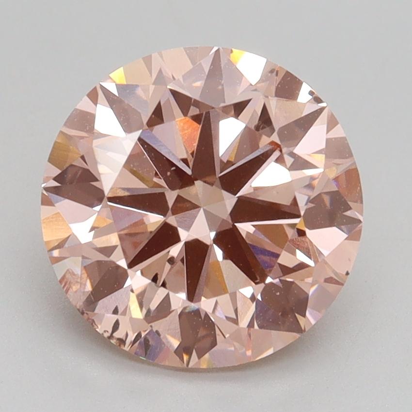 2.68 Ct. Fancy Intense Pink Round Lab Grown Diamond