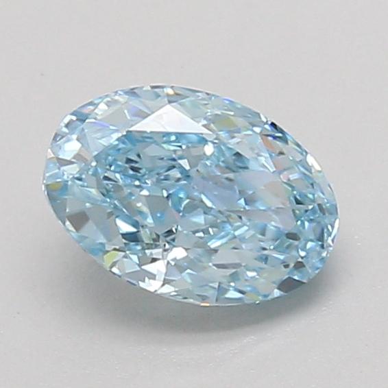 1.09 Ct. Fancy Vivid Blue Oval Lab Grown Diamond