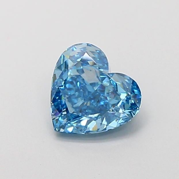 1.06 Ct. Fancy Vivid  Blue Heart Lab Grown Diamond