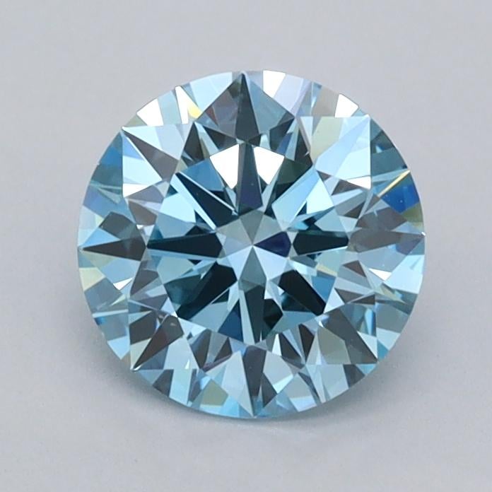 1.04 Ct. Fancy Vivid  Blue Round Lab Grown Diamond