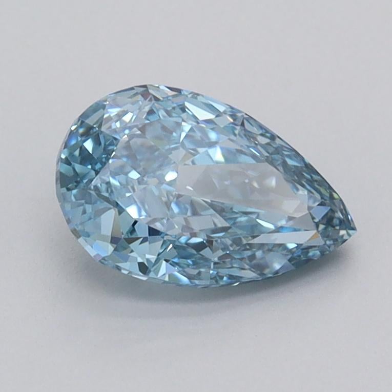 1.03 Ct. Fancy Vivid  Blue Pear Lab Grown Diamond