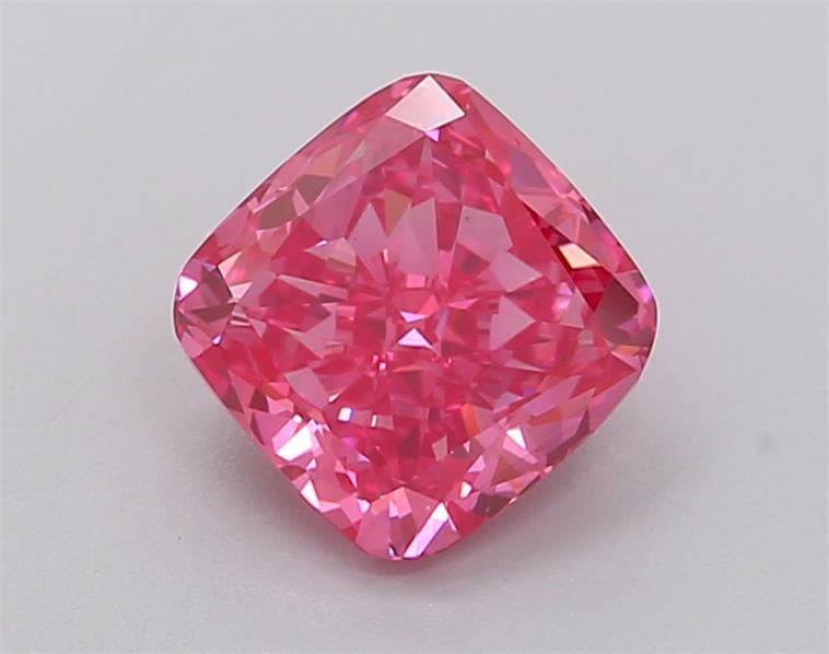 1.50 Ct. Fancy Vivid  Pink Cushion Lab Grown Diamond