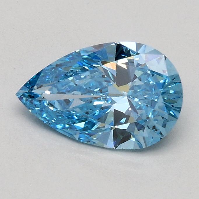 0.50 Ct. Fancy Vivid Blue Pear Lab Grown Diamond