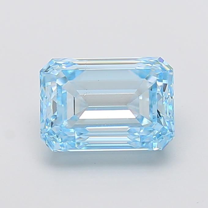 3.01 Ct. Fancy Blue Emerald Lab Grown Diamond