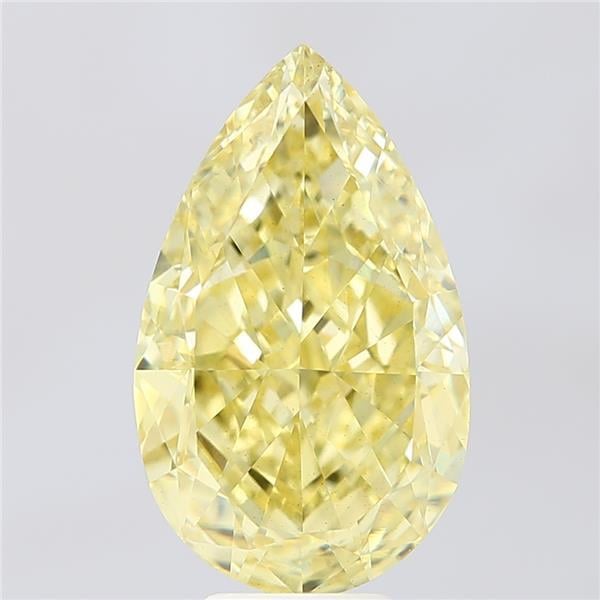 8.18 Ct. Fancy Intense Yellow Pear Lab Grown Diamond