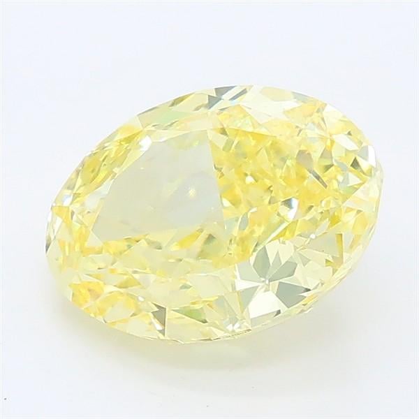 2.37 Ct. Fancy Intense Yellow Oval Lab Grown Diamond