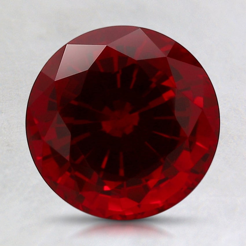 10.1mm Round Lab Grown Ruby