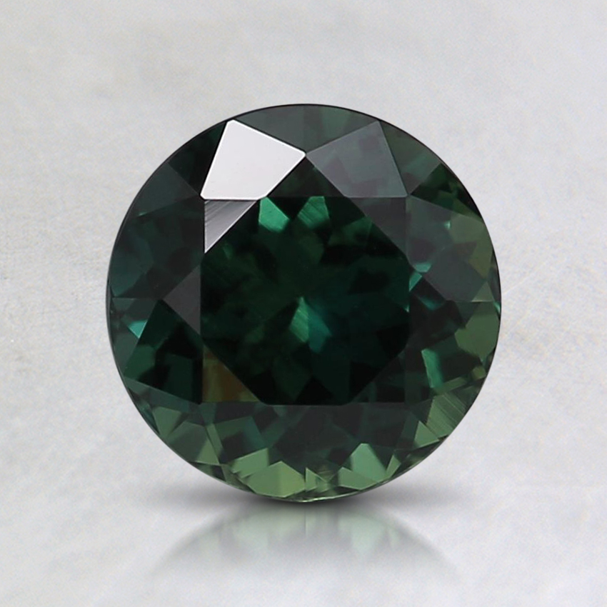 6.6mm Unheated Teal Round Sapphire