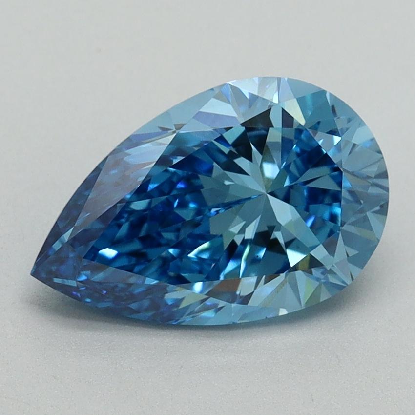 2.08 Ct. Fancy Vivid Blue Pear Lab Grown Diamond