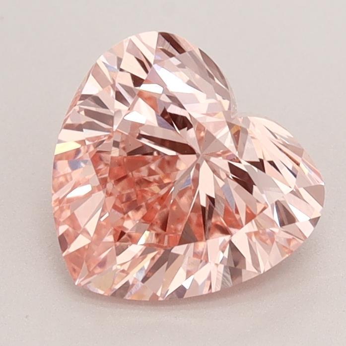 1.76 Ct. Fancy Intense Pink Heart Lab Grown Diamond