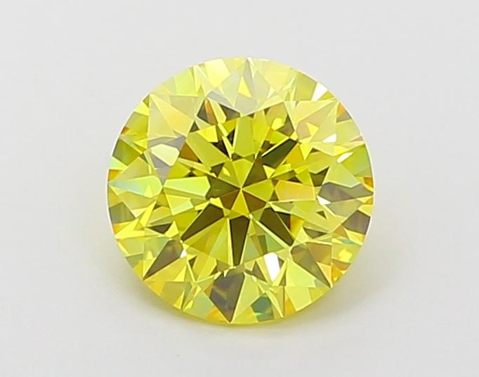 1.16 Ct. Fancy Vivid Yellow Round Lab Grown Diamond