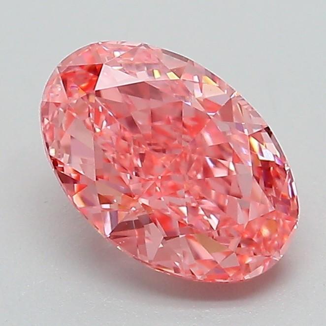 1.36 Ct. Fancy Vivid Pink Oval Lab Grown Diamond