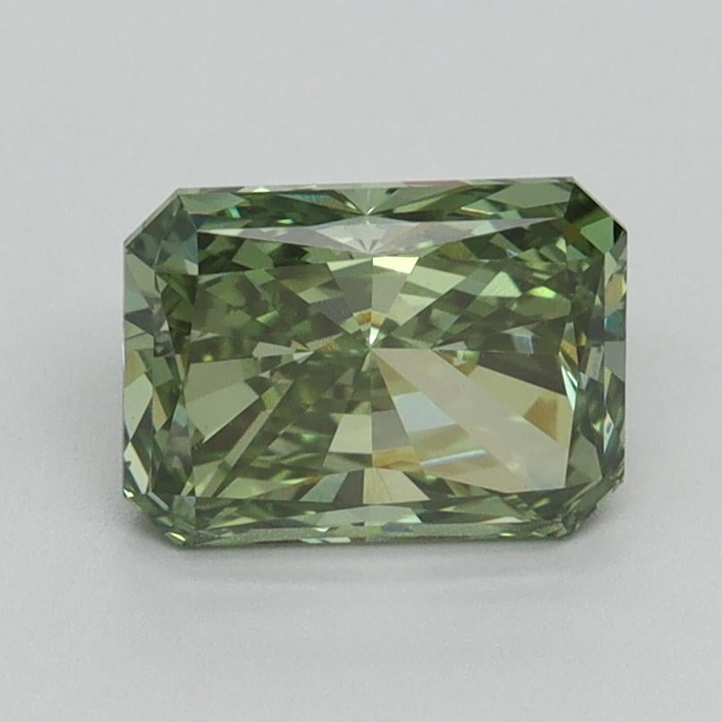 1.51 Ct. Fancy Vivid Green Radiant Lab Grown Diamond