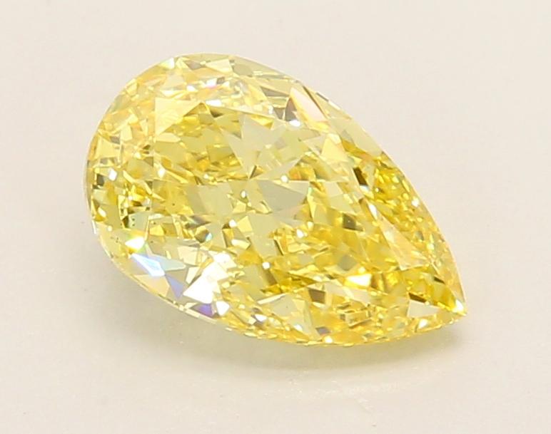 1.40 Ct. Fancy Vivid Yellow Pear Lab Grown Diamond