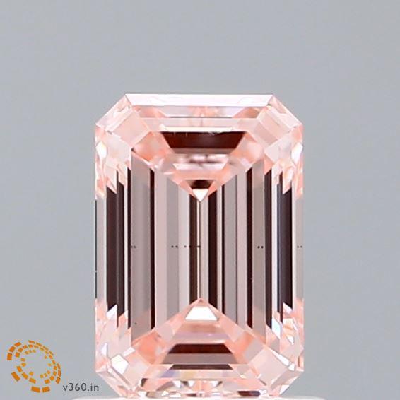 1.05 Ct. Fancy Intense Pink Emerald Lab Grown Diamond