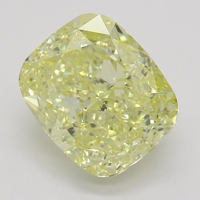 2.02 Ct. Fancy Intense Yellow Cushion Diamond