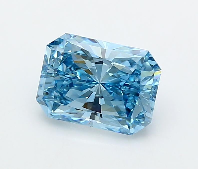 2.21 Ct. Fancy Vivid  Blue Radiant Lab Grown Diamond