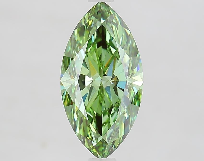 2.10 Ct. Fancy Vivid Green Marquise Lab Grown Diamond