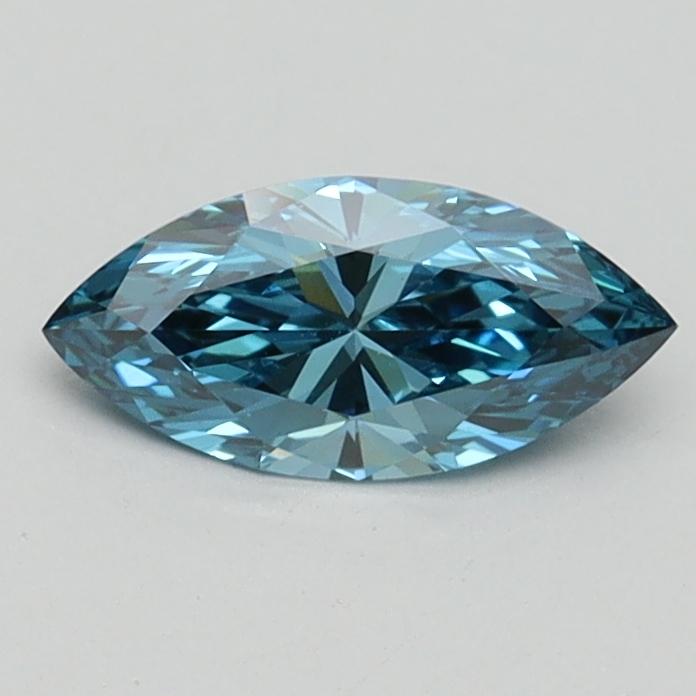 0.49 Ct. Fancy Vivid Blue Marquise Lab Grown Diamond