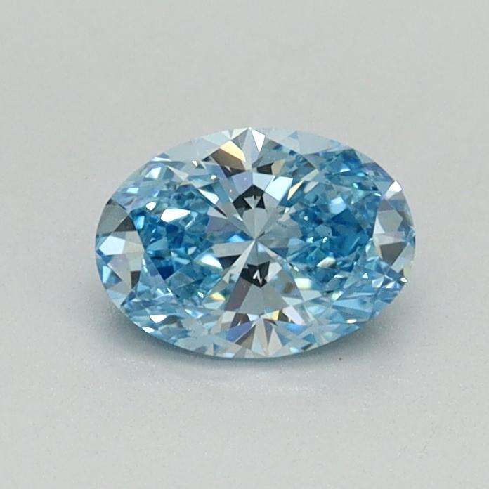 0.50 Ct. Fancy Vivid Blue Oval Lab Grown Diamond
