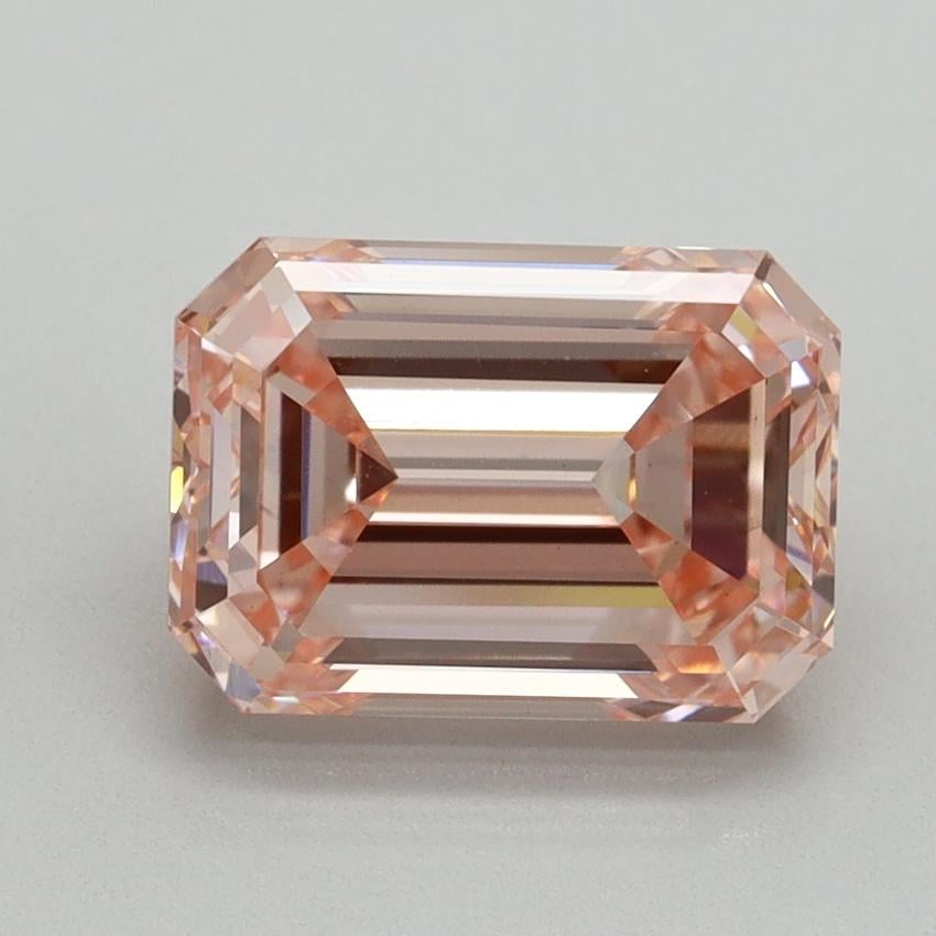 3.06 Ct. Fancy Intense Pink Emerald Lab Grown Diamond