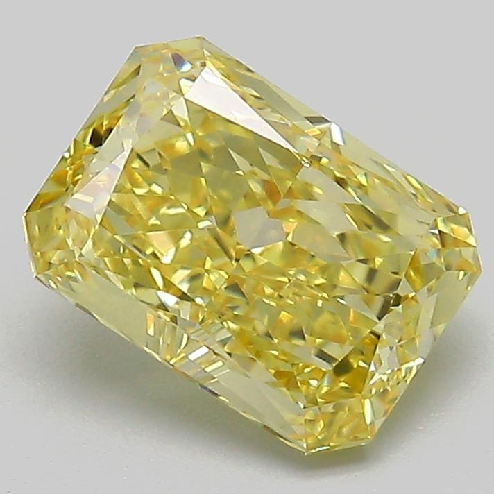 2.03 Ct. Fancy Intense  Yellow Radiant Lab Grown Diamond