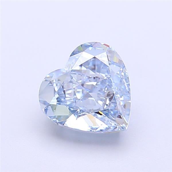 1.52 Ct. Fancy Vivid  Blue Heart Lab Grown Diamond