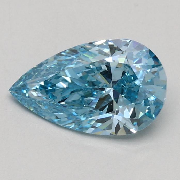 0.55 Ct. Fancy Vivid Blue Pear Lab Grown Diamond