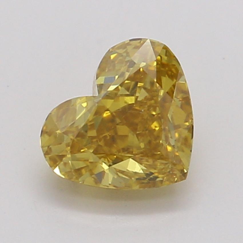0.36 Ct. Fancy Intense Orange-Yellow Heart Diamond